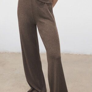 MANGO KNITTED TROUSERS WITH ELASTIC WAISTBAND